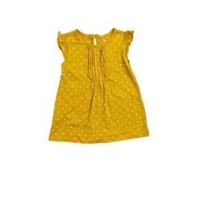 Girls’ Yellow Polka Dot Top